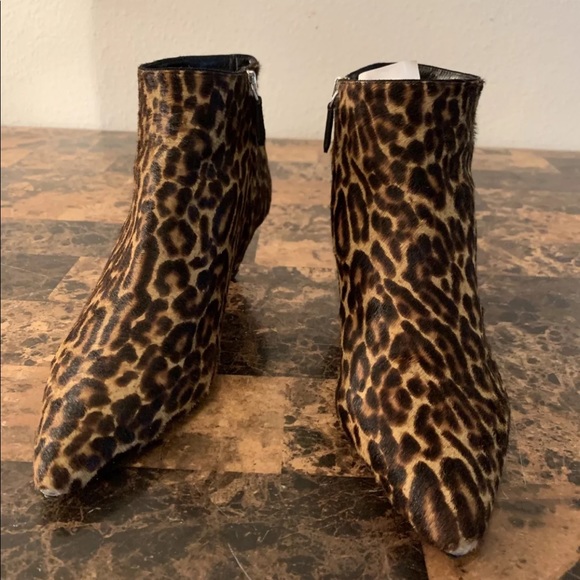 Prada Shoes - Prada Women's Brown Leopard Print Calf Hair Fur Bo
